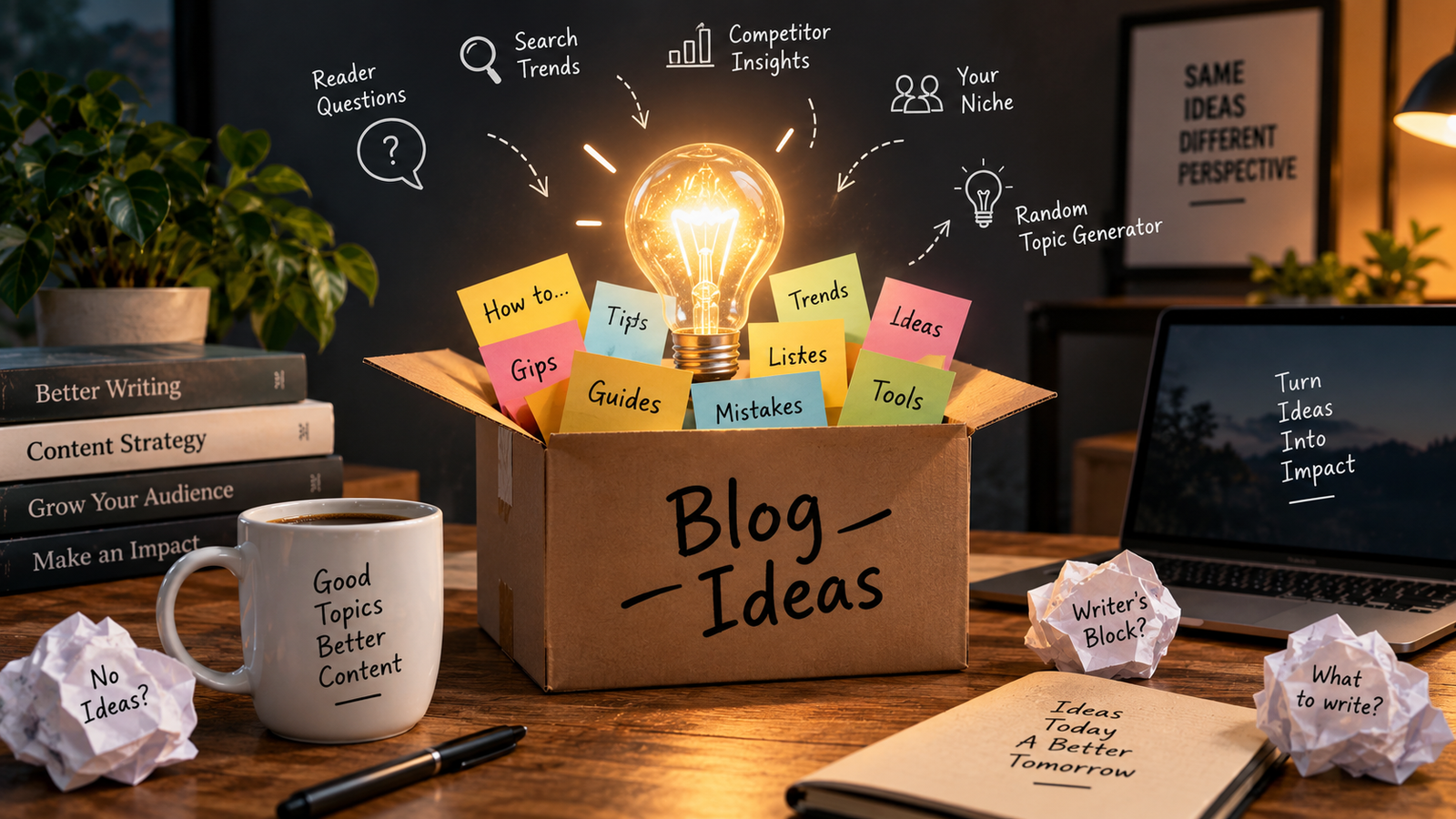How to Come Up With Blog Topics When You Have No Ideas